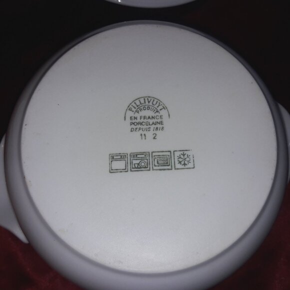 Two Pillivuyt French Porcelain Culinaire White Round Casseroles with Lids - Picture 11 of 14